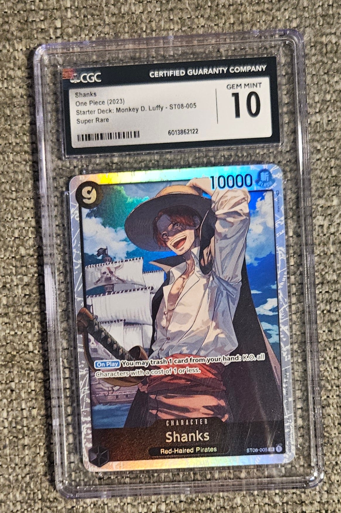 One Piece: Shanks Graded Card