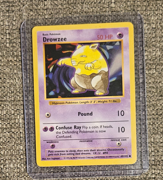 Drowzee (Shadowless) Card