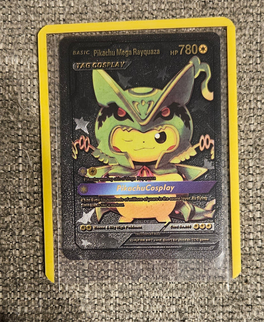 Pikachu Mega Rayquaza (Black Foil Card)