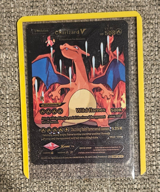 Charizard V (Black Foil Card)