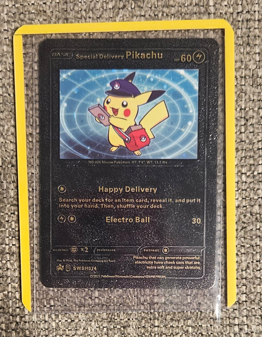 Special Delivery Pikachu (Black Foil Card)