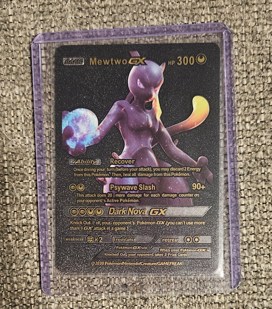 Mewtwo GX (Black Foil Card)