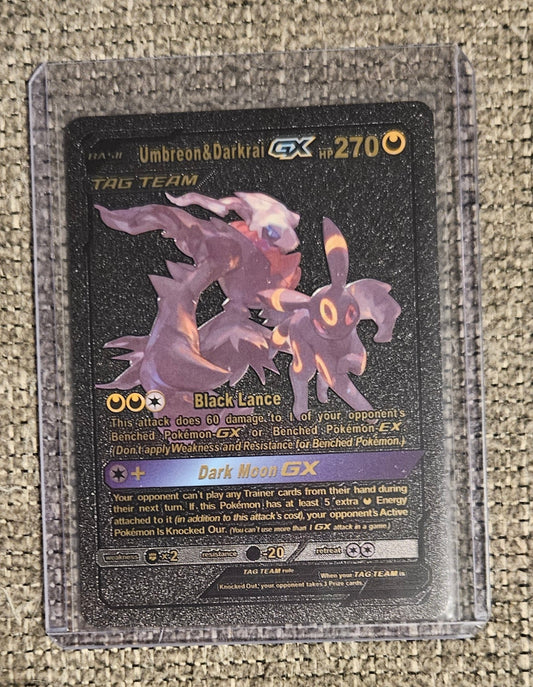 Umbreon & Darkrai Tag Team GX (Black Foil Card)