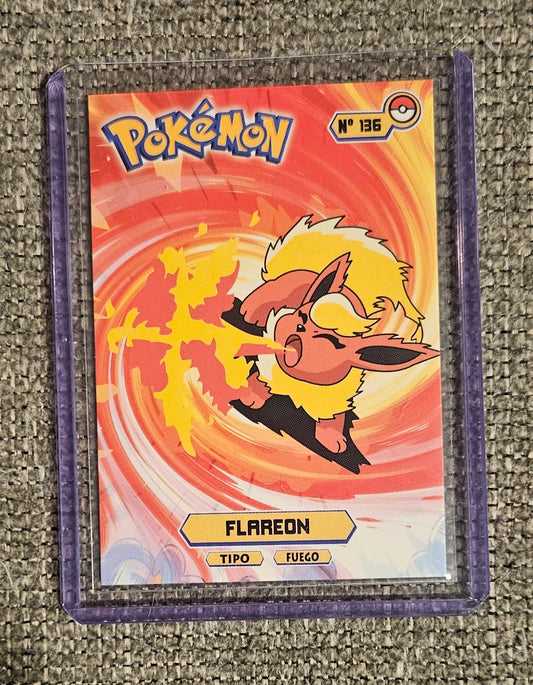 Flareon Pokedex Card