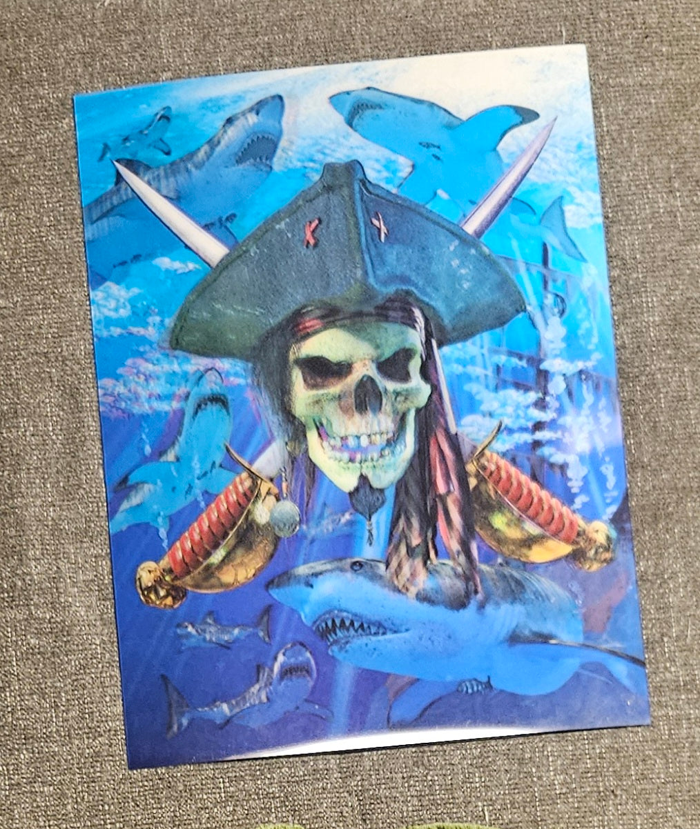Pirate Skull 3D Lenticular Poster