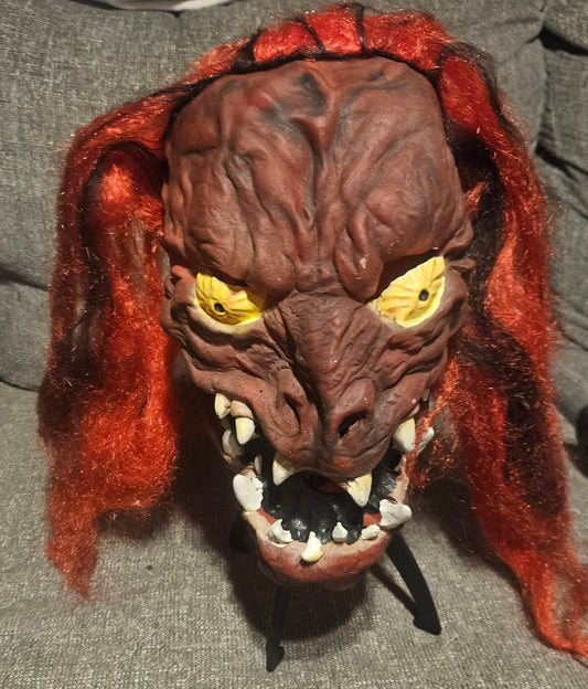 Devil with Red Hair Mask
