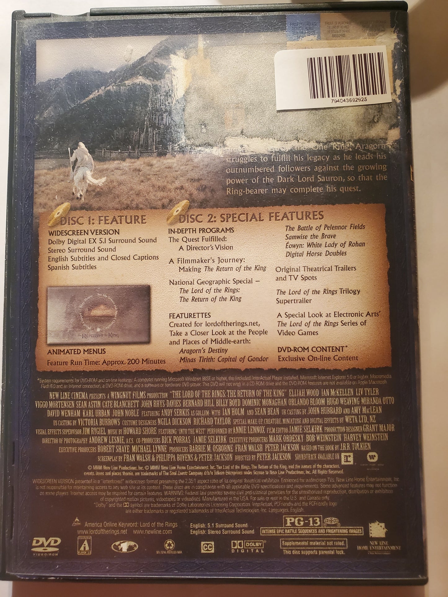 The Lord Of The Rings The Return Of The King