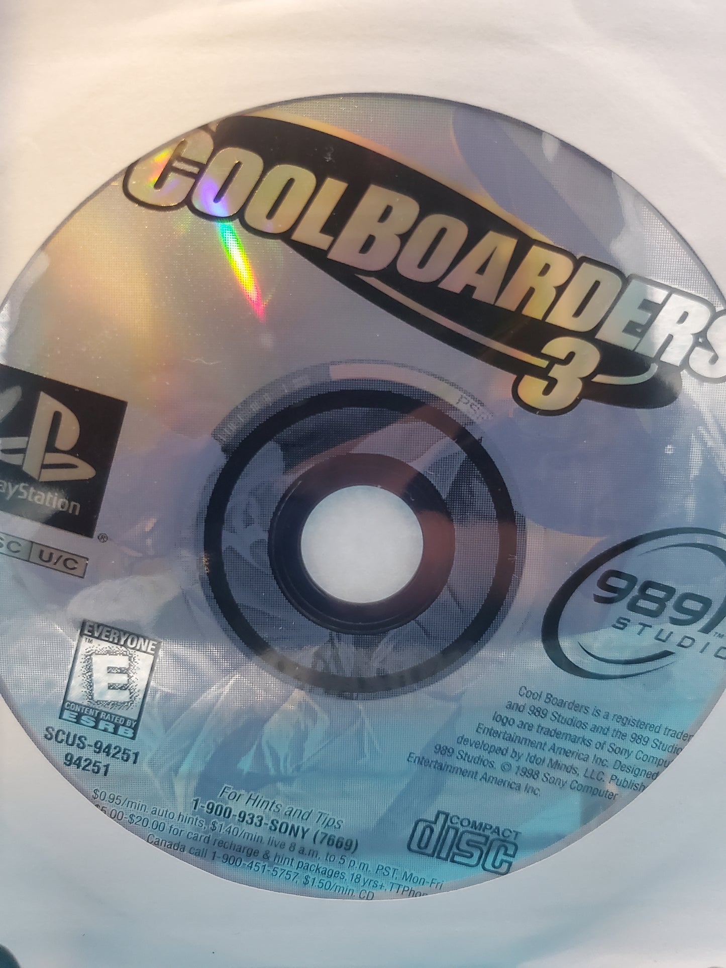 Cool Boarders 3 (Loose)
