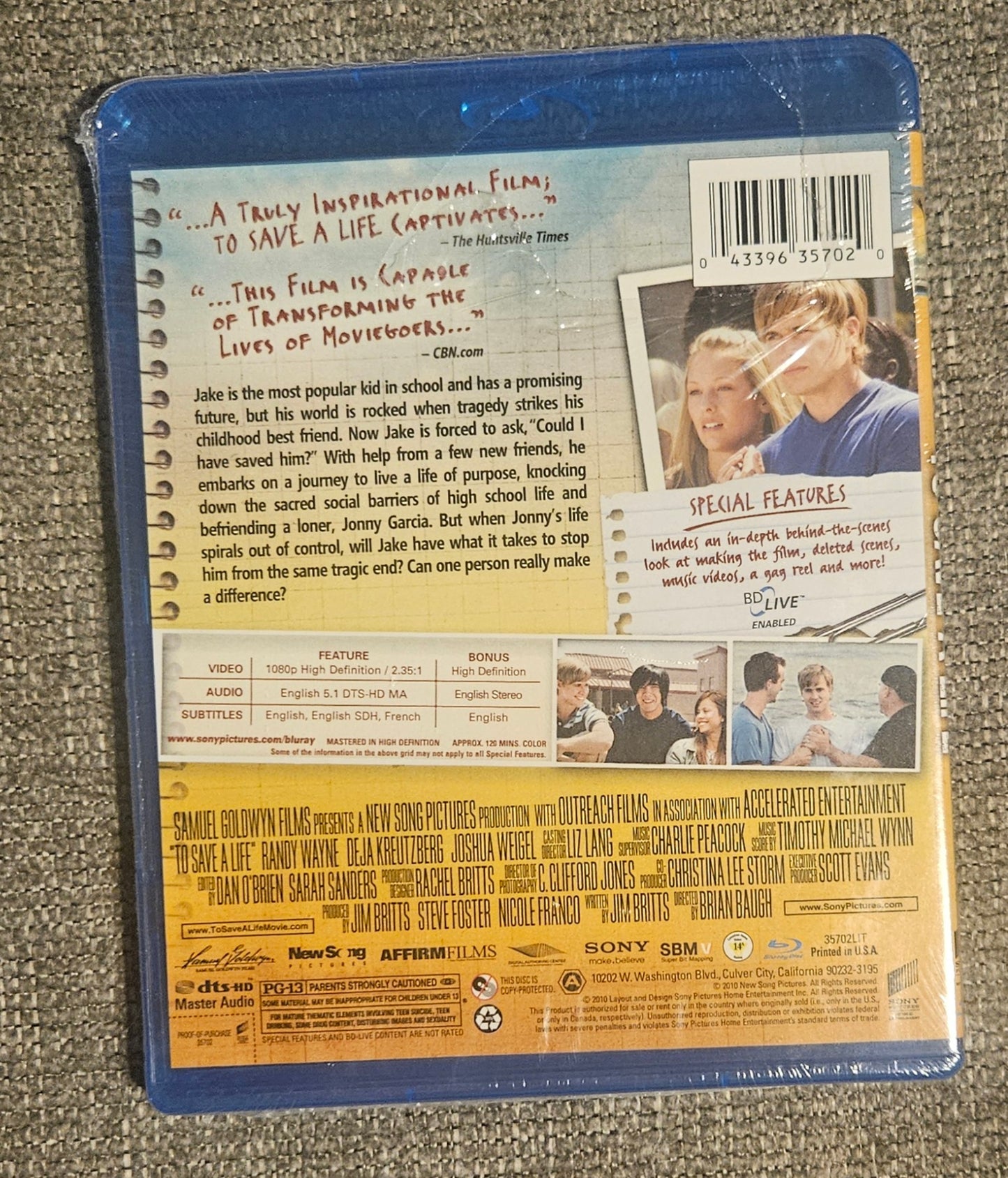 To Save A Life (Blu-Ray)