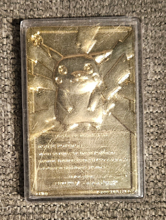 Pikachu Gold Plaque