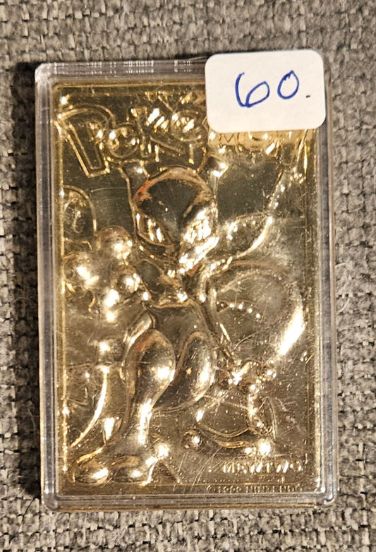 Mewtwo Gold Plaque