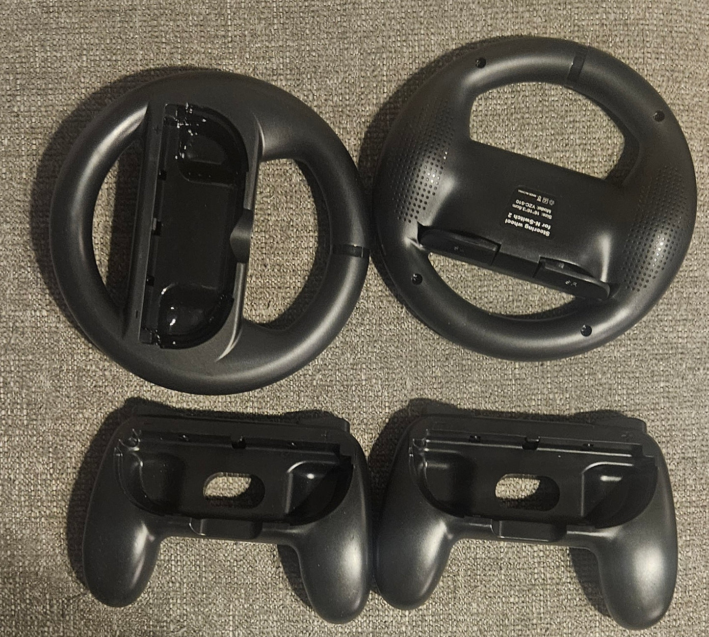 Nintendo Joycon Controllers (x2) & Racing Wheels (x2)