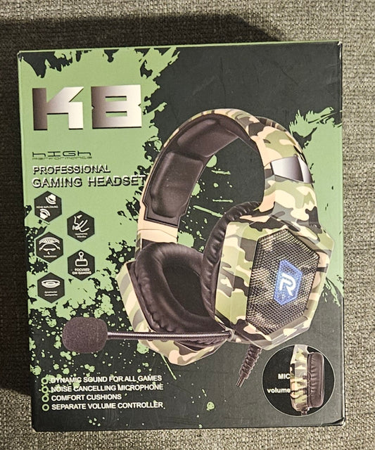 K8 Professional Wired Gaming Headset Compatible with Xbox One/PS4/PS Vita/PC/Laptop/iOS/Android
