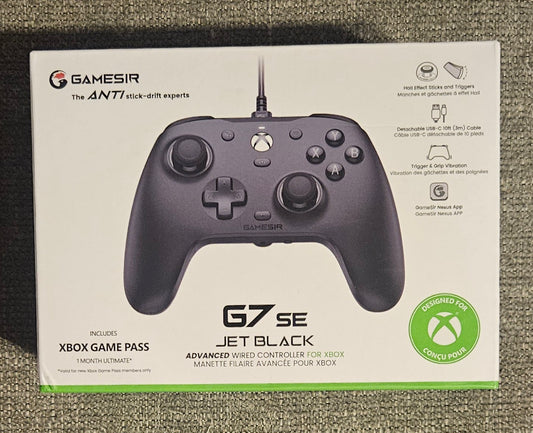 G7 Se Jet Black Wired Controller for Xbox One/Series S/X