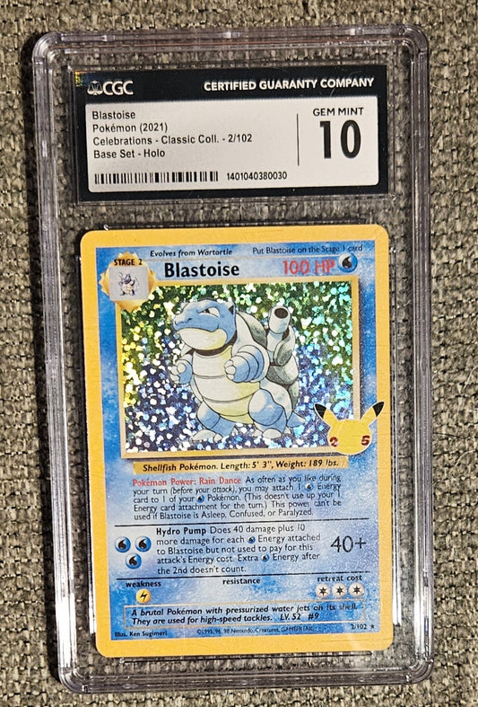 Blastoise Graded Pokémon Card
