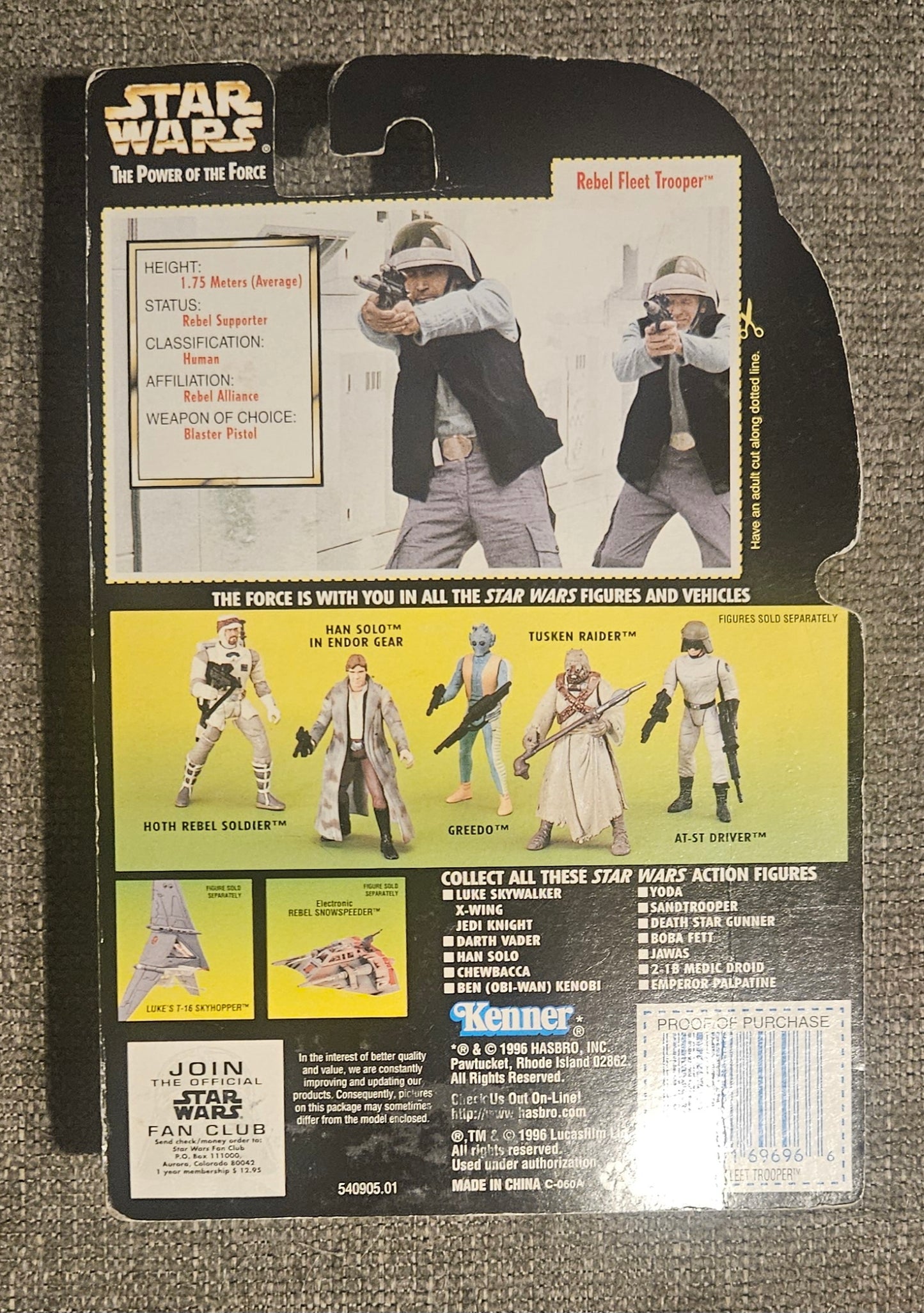 Star Wars: Rebel Fleet Trooper with Blaster Pistol and Rifle Figure