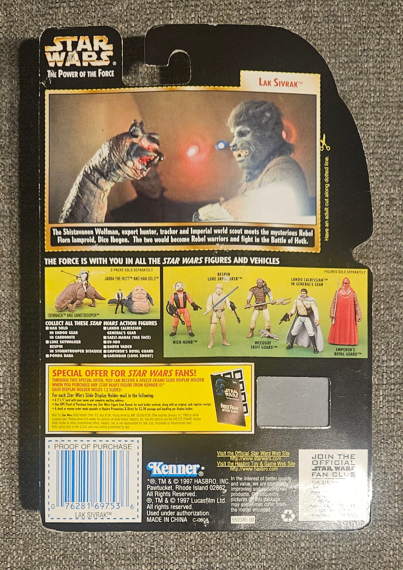 Star Wars: Lak Sivrak with Blaster Pistol and Vibro-Blade Figure