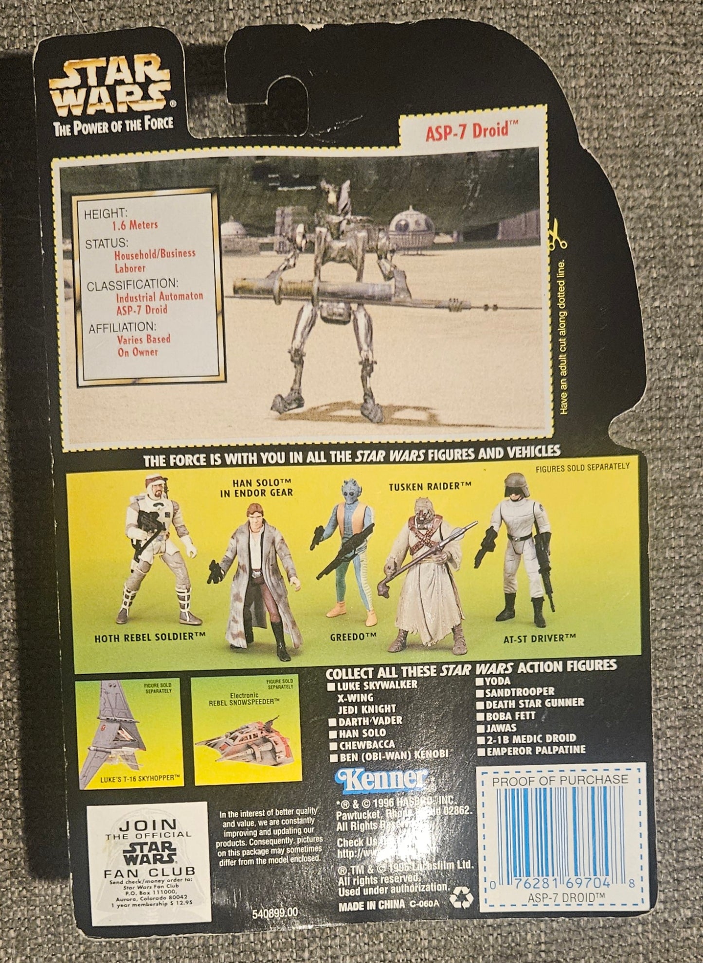 Star Wars: ASP-7 Droid with Spaceport Supply Rods Figure