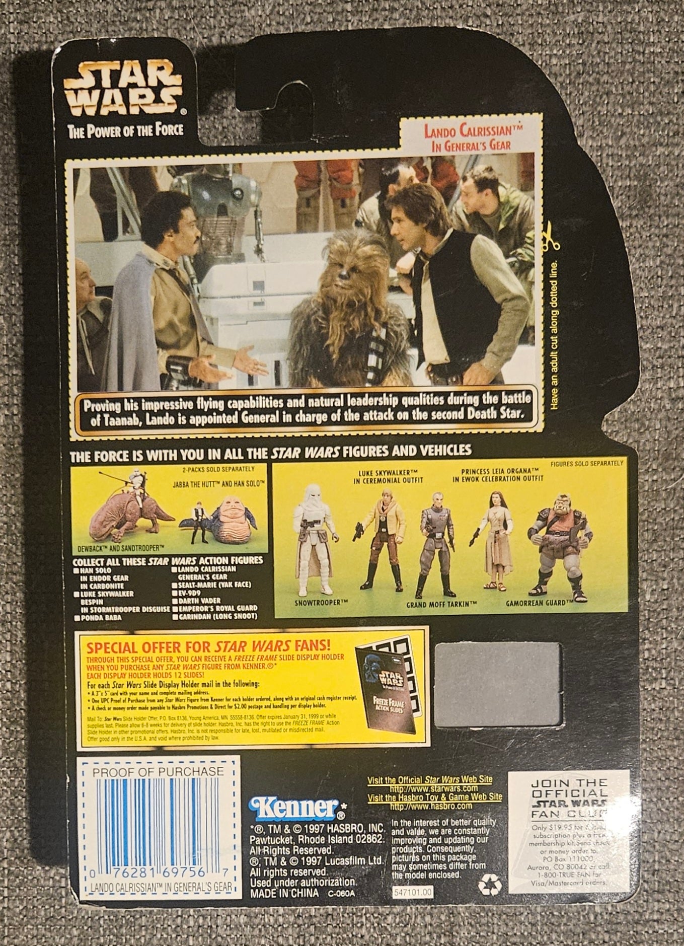 Star Wars: Lando Calrissian in General's Gear with Blaster Pistol Figure