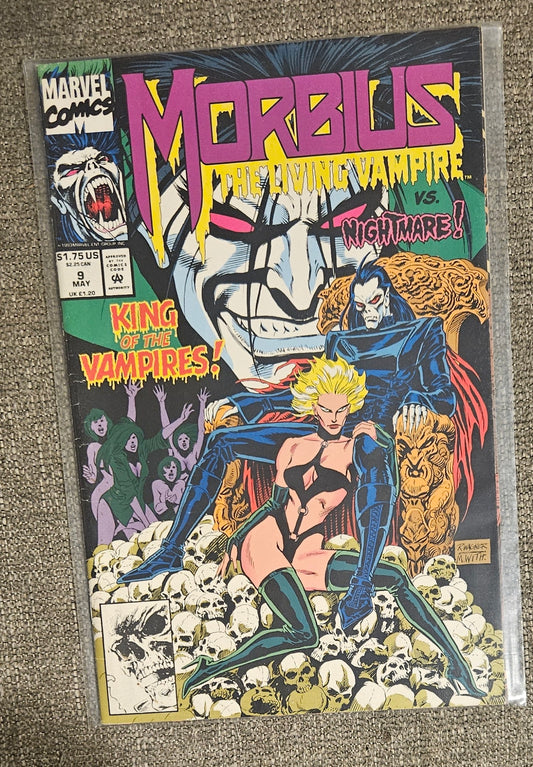 Morbius The Living Vampire Vs. Nightmare: King Of The Vampires Comic Book
