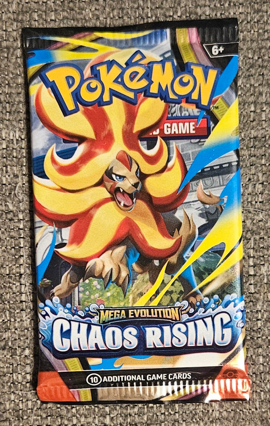 Pokémon Mega Evolution Chaos Rising Booster Pack