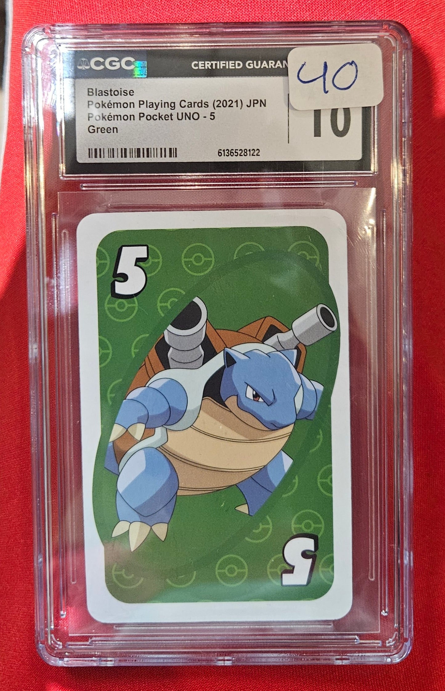 Blastoise Graded UNO Card