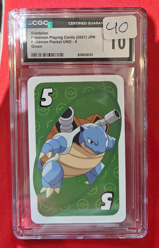 Blastoise Graded UNO Card