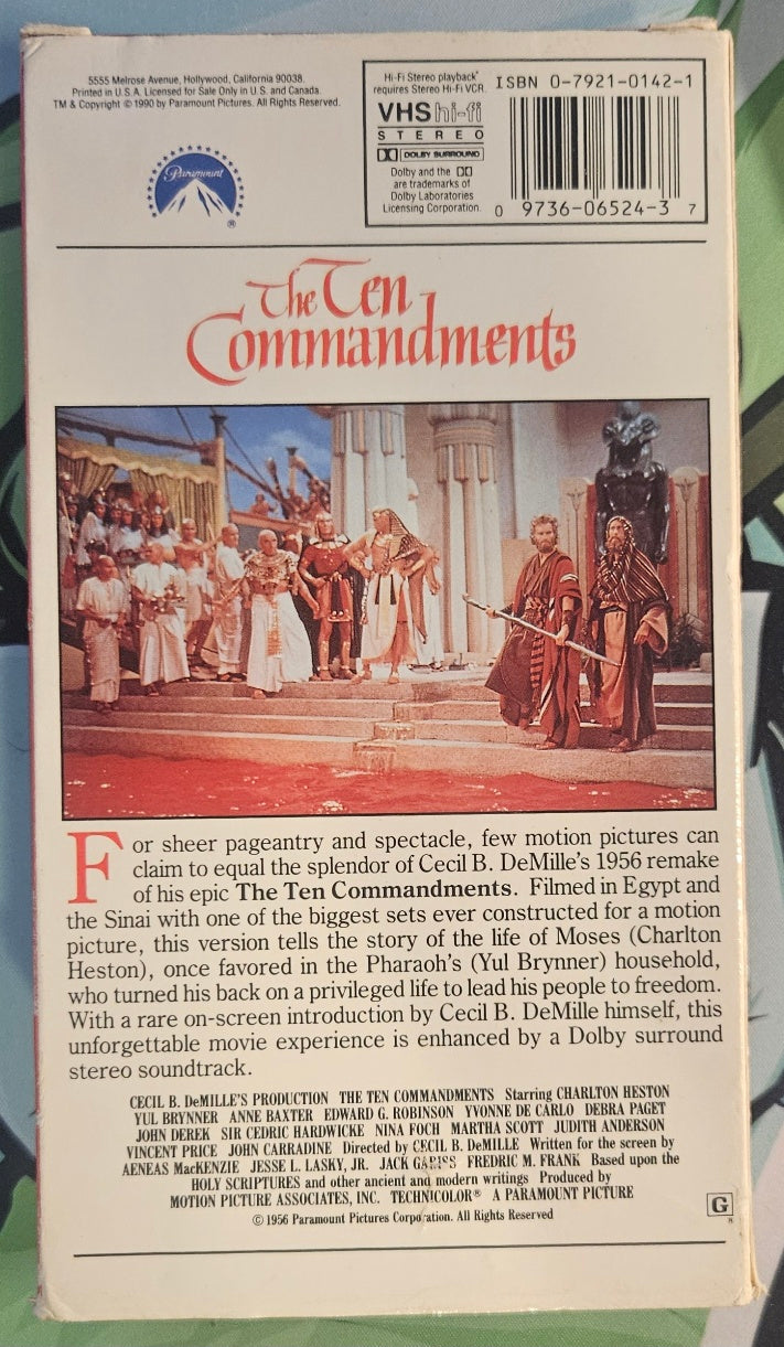 The Ten Commandments (VHS)