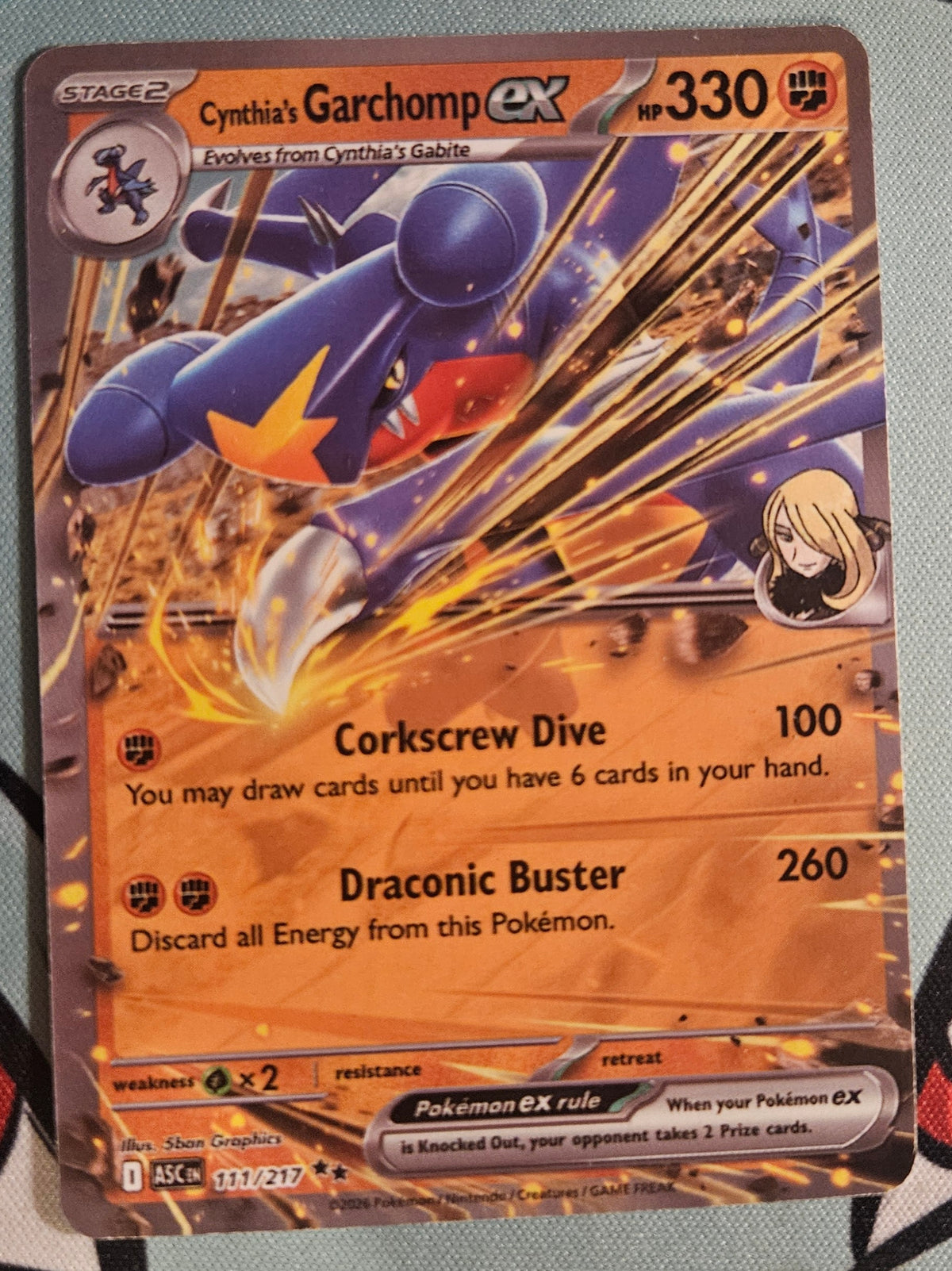 Cynthia's Garchomp Card