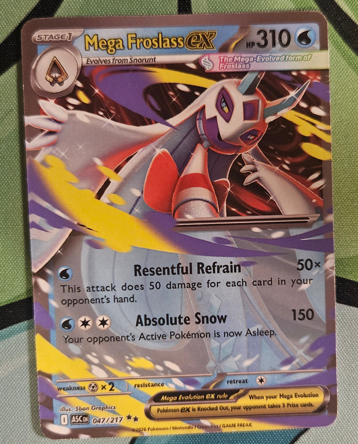 Mega Froslass EX Card