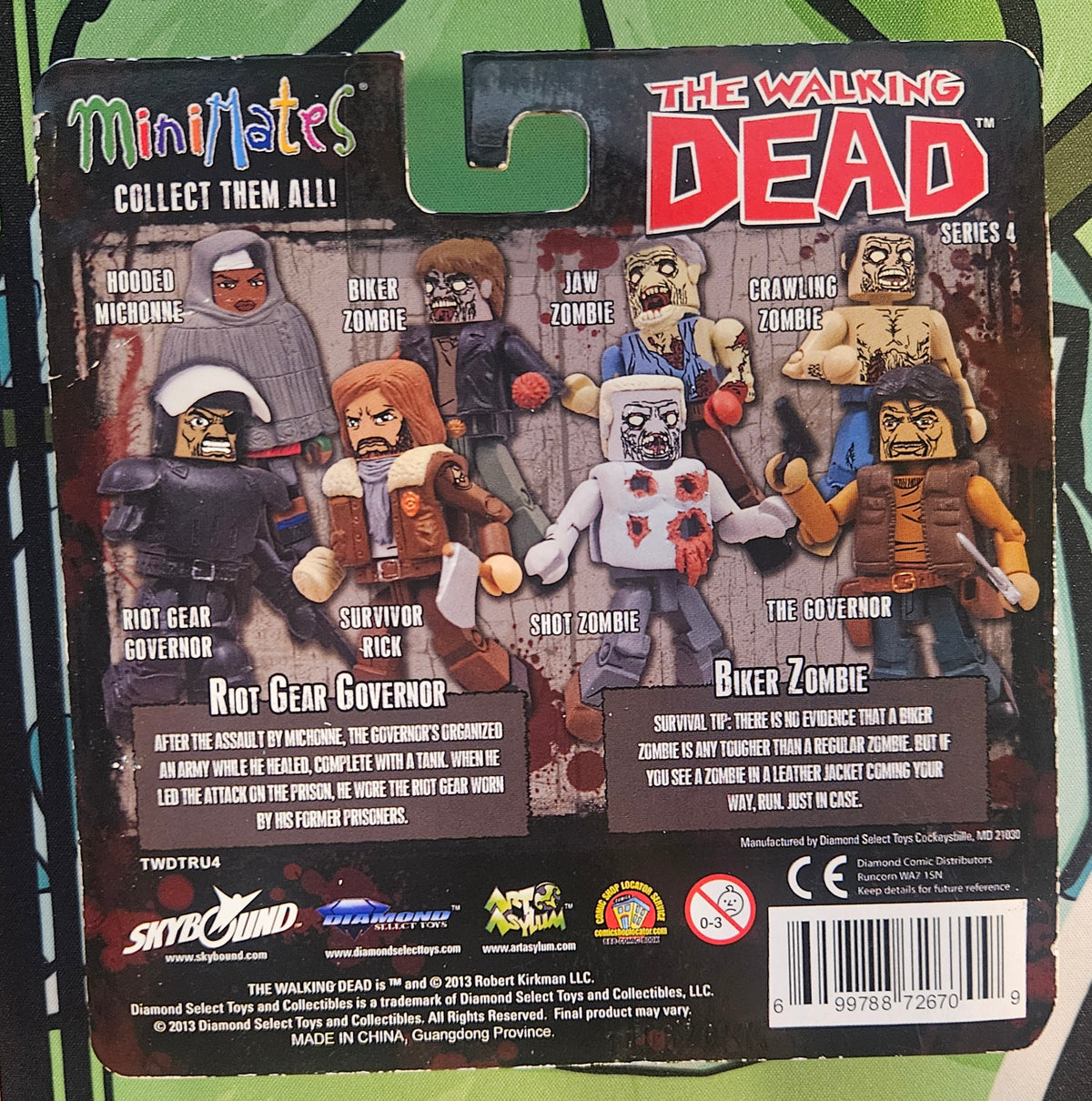 Mini Mates: Riot Gear Governor & Biker Zombie Figure