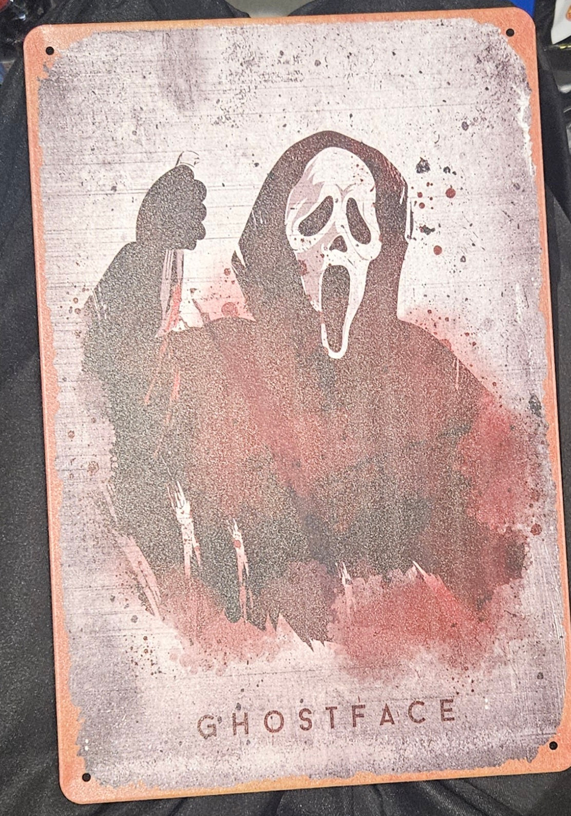 Ghostface Metal Wall Sign