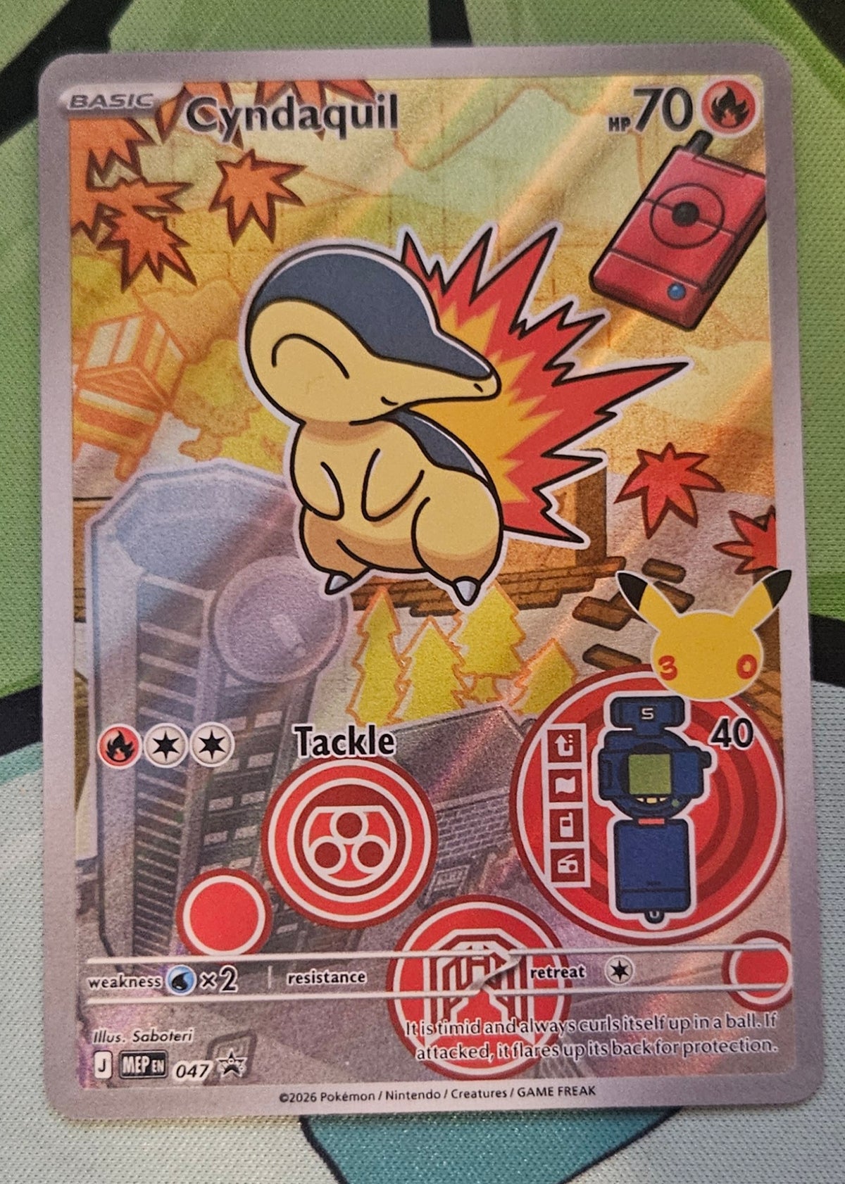Cyndaquil Pokemon Card